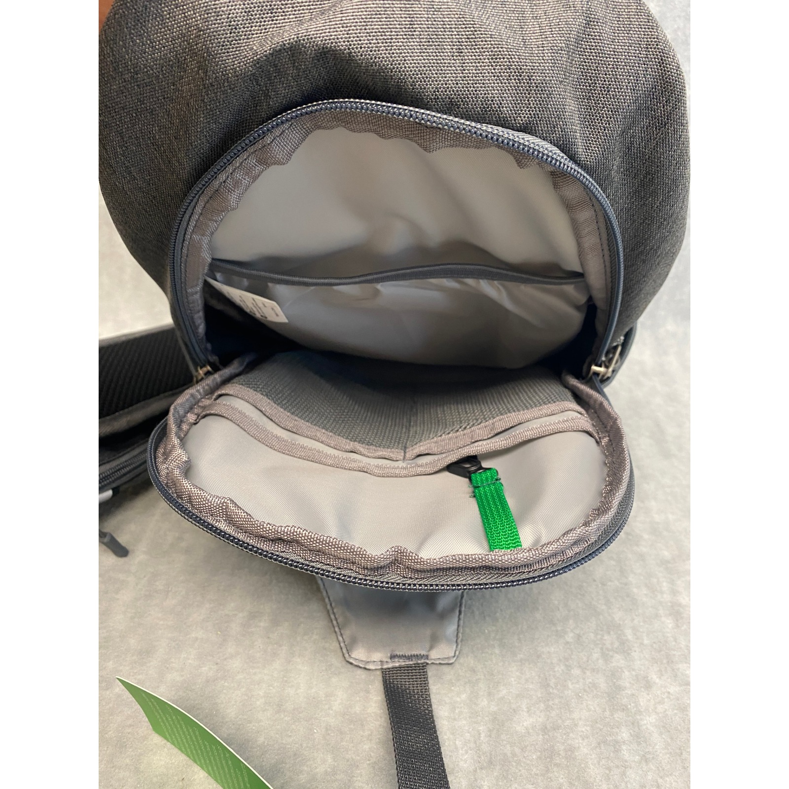 Waterfly Gray Sling Backpack Crossbody Chest Bag Travel Hiking Shoulder Unisex — image 7 of 8